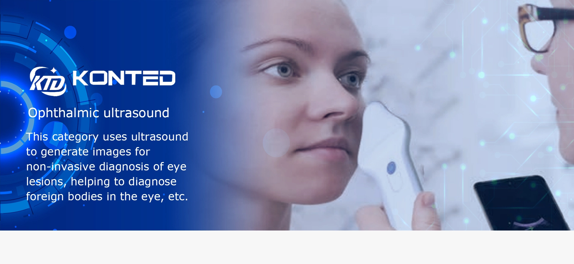 Ophthalmic wireless ultrasound