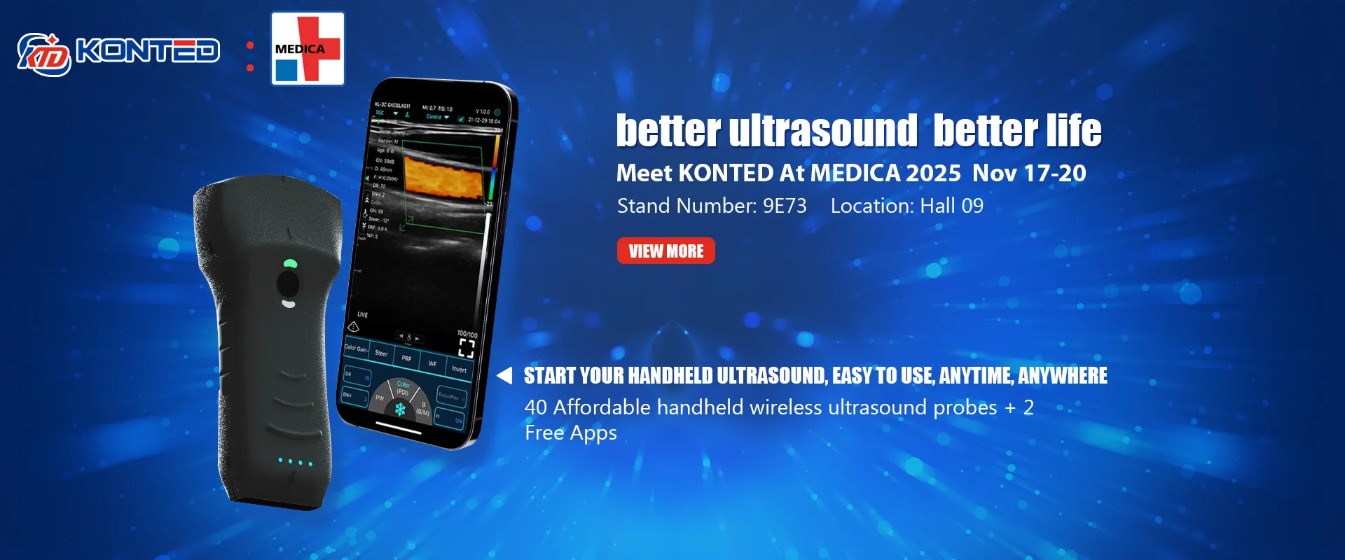 Join KONTED at MEDICA 2025: Explore Better Ultrasound Solutions Nov 17-20