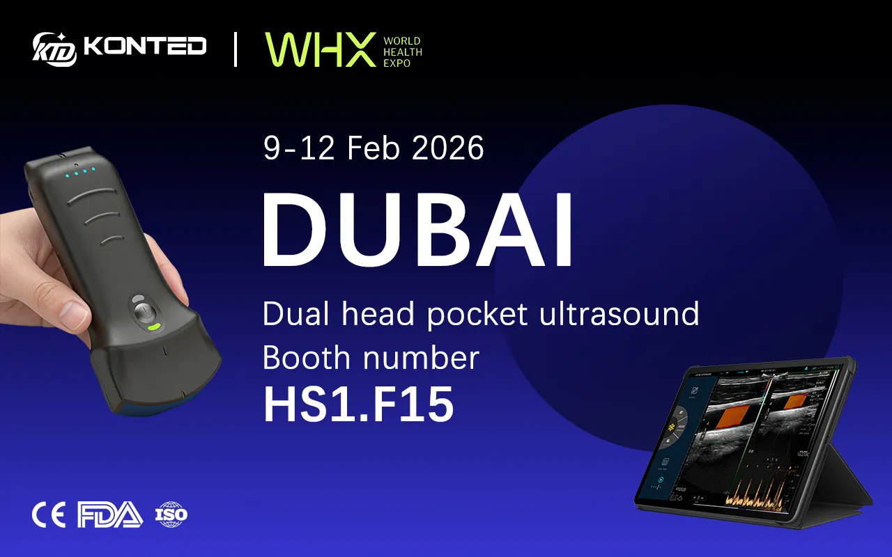KONTED to Showcase Handheld Wireless Ultrasound Probes at Dubai WXH 2026