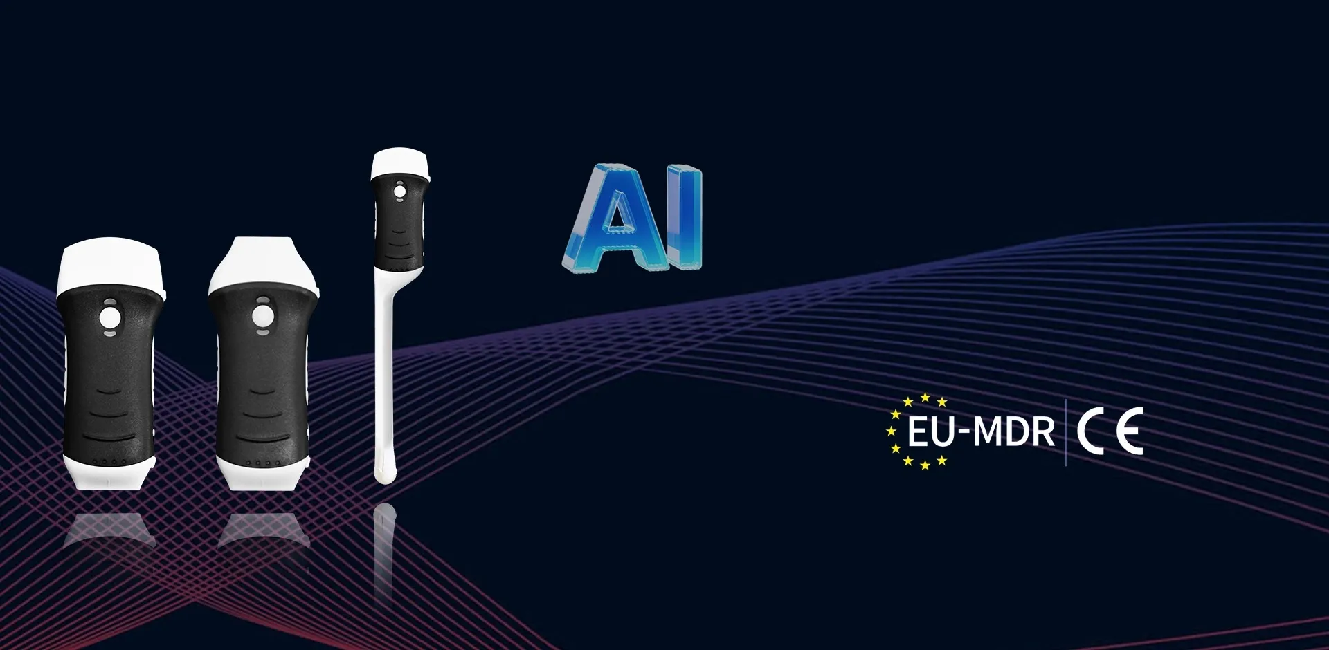 Newly designed smaller AI wireless ultrasound