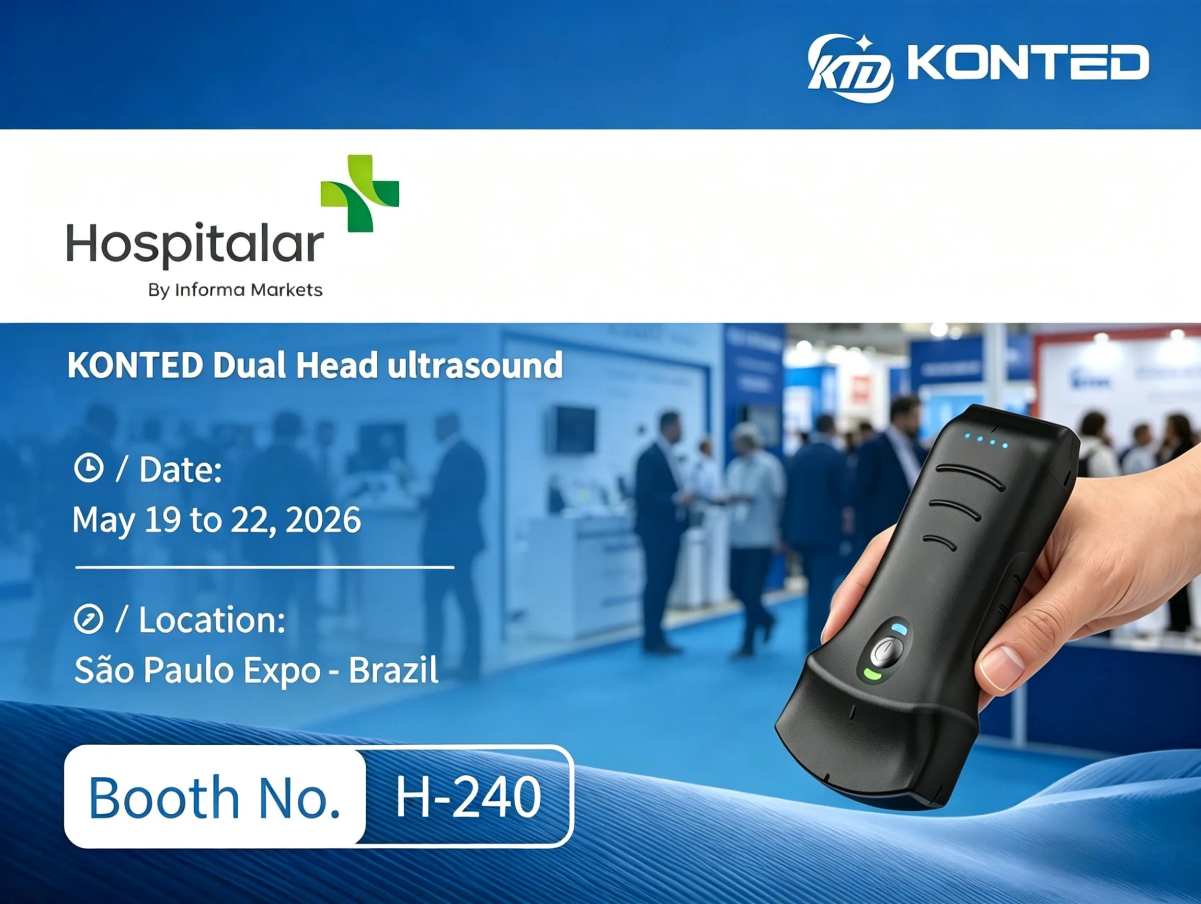 Join KONTED at Hospitalar 2026: Experience the Ultimate Portable Imaging Solution at Booth H-240